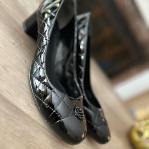 Tory Burch Black Patent Leather Heels